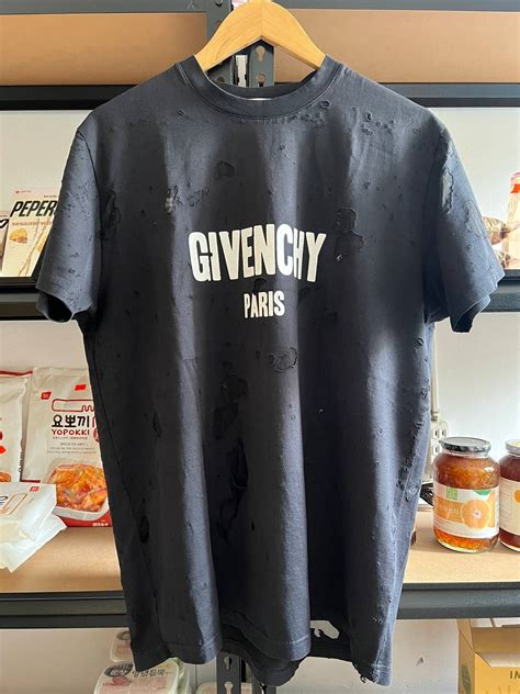 givenchy destroy|GIVENCHY PARIS destroyed oversized t.